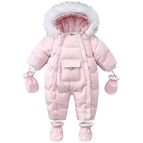 Mokitoni Newborn Baby Girl Winter Snowsuit Clothes Toddler Coat Infant Outfit 0-3-6 month Cover