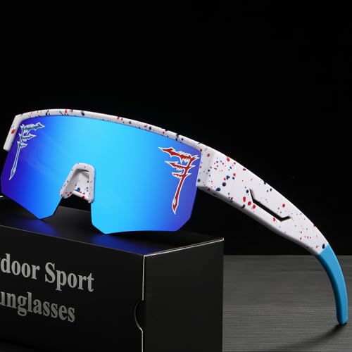 Image of FIXEROS Polarized Fit Over Glasses Sunglasses for Men Women Wrap Around Sports Goggles for Driving Cycling Fishing