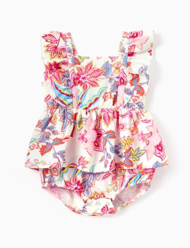 Image of PATPAT Family Hawaiian Matching Outfits - Mommy and Me Vacation Outfits | Halter Sundresses and Button Down Shirts,Caribbean Vacation Summer Tropical Outfits,Hawaiian Boho Tropical Floral Printed