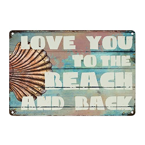 Plaque en métal escargot de mer cadeau idéal maison de vacances - 2