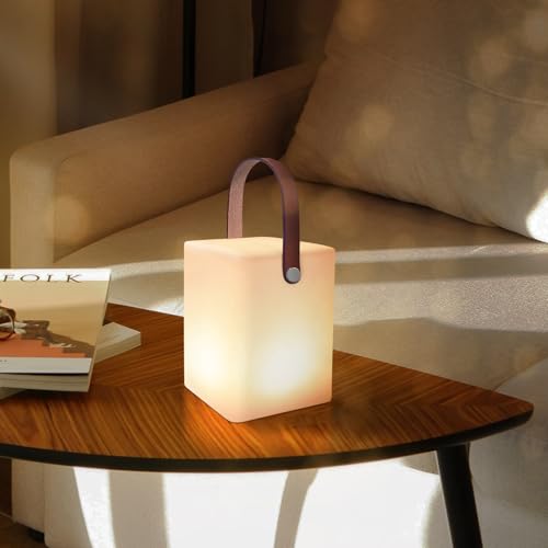 MALUX Outdoor Lampe Akku LED Outdoor Tischlampe mit Fernbedienung Warmweiß 8 Farben Wasserdicht Ideales Dekor für Ihr Haus und Garten ostern dekoration