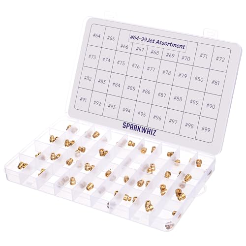 36-181 Jet Assortment Kit Carburetor Replacement Jets Compatible with Holley 2010 2300 4010 4011 4150 4160 4500 Carburetors Sizes 64-99 2 Pieces Per Size