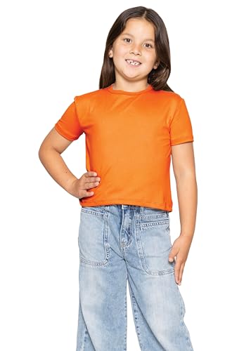 Image of Girls Long Sleeve Shirts | Soft Crew Neck Top | Short Sleeve | Long Sleeve Shirt Girls Size 2T - 16