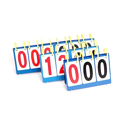 HANABASS 4- Sports Scoreboard Flipper Score Keeper for Basketball Volleyball Badminton Portable Table Tennis Scoreboard