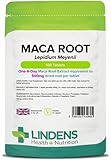 Lindens Maca Root 500mg Tablets | 100 Pack | Popular Botanical Food Supplement in an Easy to Swallow, One-a-Day Tablet