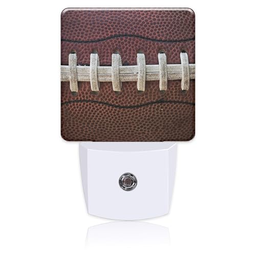 Image of American Football Night Light,Plug into Wall with Dusk to Dawn Light Sensors,LED Nightlights for Bedroom,Bathroom,Kitchen,Hallway,Room Decor for Boys Girls Women Men