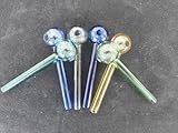 4 Zoll Color Bubble Gebogenes 6 Stück Glas Öl Brenner Glas Rohr Klares dickes Glas Öl Rohr Ölbrenner Glaspfeifen Wasserpfeifen Öl-Rigs Öl