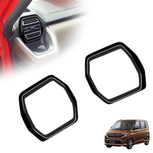 DIANX For ダイハツ 新型ムーヴ MOVE LA850S LA860S G RS サイドエアコン吹き出し口カバー 左右セット ABS樹脂製 2PCS エアコン 送風口 パネル 内装パーツ ドレスアップ サイド吹き出し口ガーニッシュ 車種専用設計 [