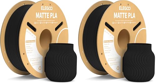 Filament pour Imprimante 3D ELEGOO PLA Noir Mat pour réussir toutes vos créations et maquettes