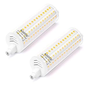 AGOTD R7s LED 118 mm dimbare lamp, 15W vervanging 150W halogeenlampen, warm wit 2700K J118 LED lamp lineair, 230V schijnwerper, pak van 2