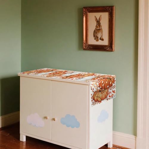 Autumn Table Runner,Thanksgiving and Halloween Autumn Table Decorations,12 in × 70 in,Pumpkins and Ripe Wheat Farmhouse Decorative Seasonal Fall Kitchen Decoration for Family Party Decor - Cosy Home Interiors Autumn Table Runner,Thanksgiving and Halloween Autumn Table Decorations,12 in × 70 in,Pumpkins and Ripe Wheat Farmhouse Decorative Seasonal Fall Kitchen Decoration for Family Party Decor - Image 5