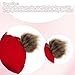 Yolyoo Fashion Winter Beanie Hat for Kids Baby,Knitted Warm Faux Fur Pompom Toddler Hat for Gils Boys White (US, Age, 0 Months, 6 Years, Red)