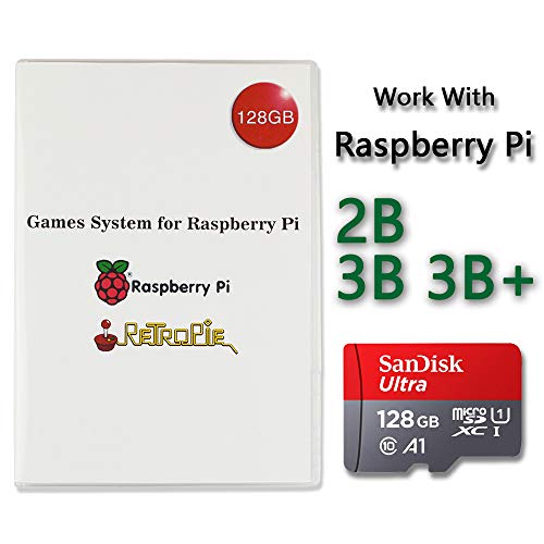 Muluo Retropie Preloaded 128Gb Games Data System with Class 10 Micro SD TF