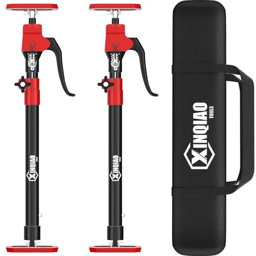 XINQIAO Third Hand Tool Support System, Premium Steel Support Rod with 154 LB Capacity for Cabinet Jack, Drywall Jack& Cargo Bars, 23.6 IN-45.3 IN Long, 2 PC
