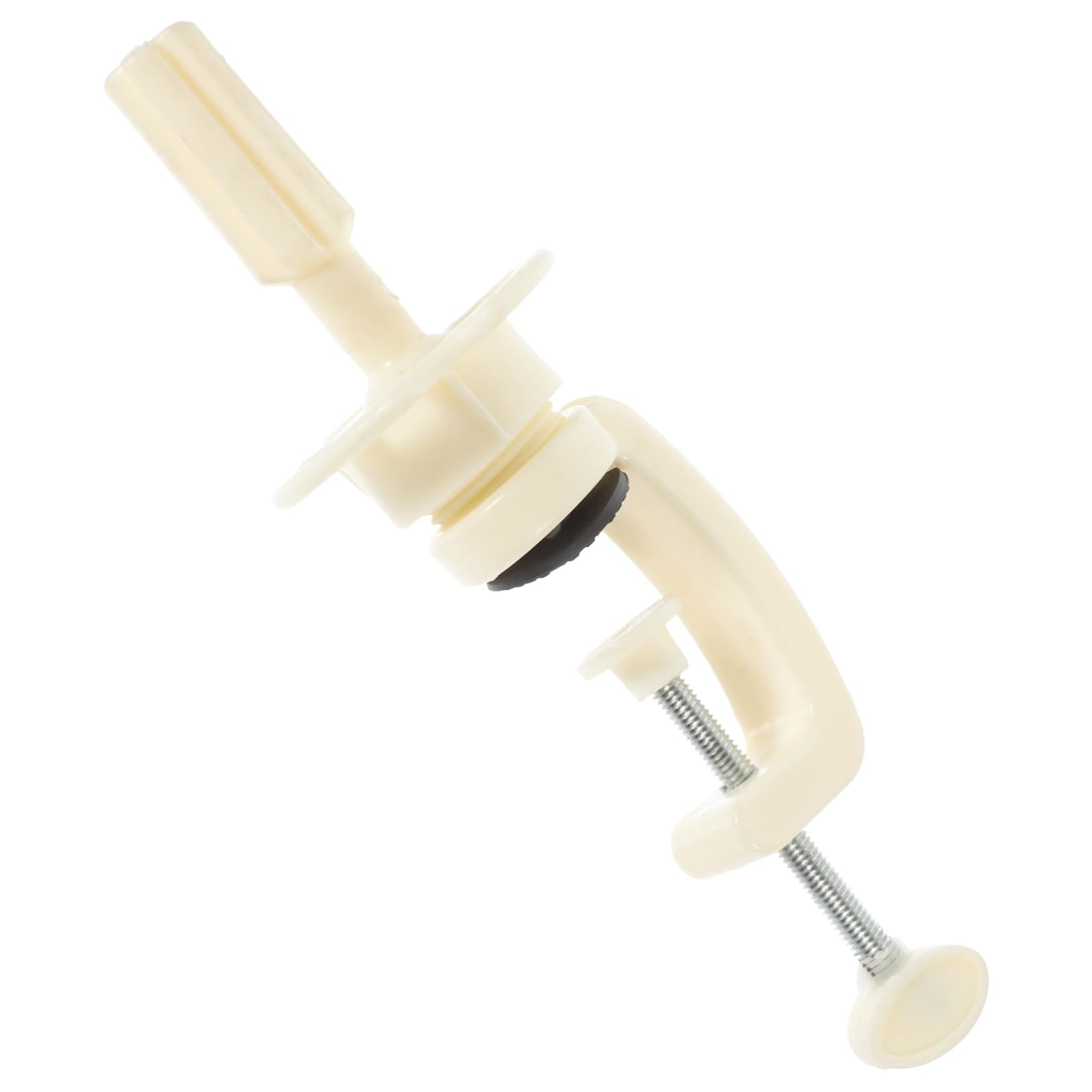 Mikinona Adjustable Mannequin Head Stand Silver Wig Holder for Hairdressing Dress Form Accessory