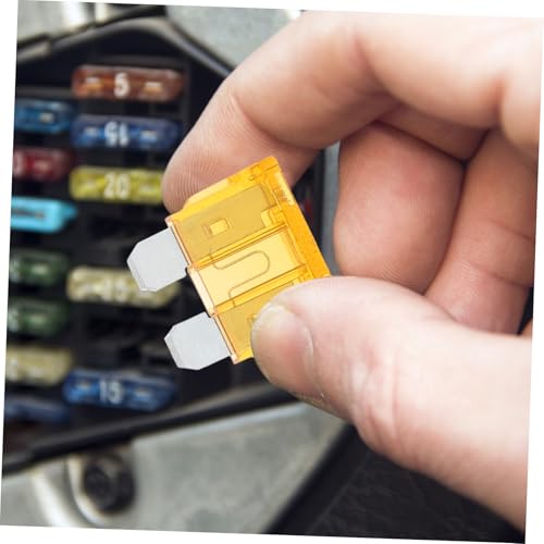 NUOBESTY 100 fusibles tipo cuchilla para autos, camiones y motocicletas, reemplazo automotriz miniatura 4