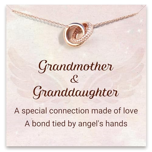 STORYJEWELLERY Mother Daughter Necklace, Mother Daughter Gift, Grandma Gifts, Birthday Gifts for Mom from Daughters, Mom Jewelry
