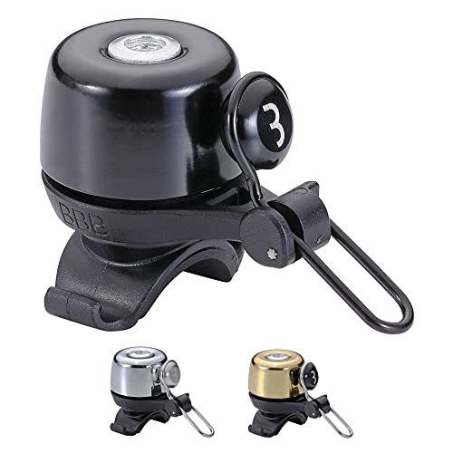 Bbb Noisy Bbb-17, Cycling Bike Bell-Campanello Da Manubrio Per Bici Corsa, Colore Unisex Adulto, Nero Opaco, Taglia Unica