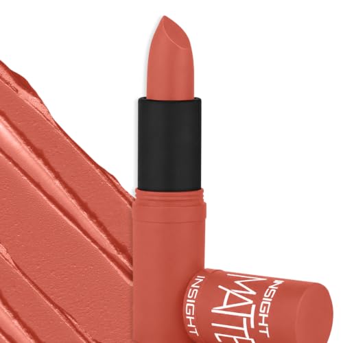 Image of INSIGHT Matte Lipstick | Ultra Creamy | Highly Pigmented Formula | Intense Color Payoff | Fade-Proof Lipstick | NUDE COFFEE-4.2g