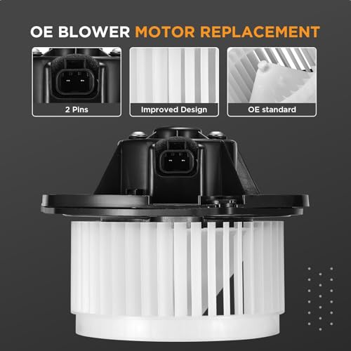 Image of HVAC Blower Motor 700107 Compatible with Chevy 04-07 Monte Carlo, 04-13 Impala, Compatible with Buick Lacrosse 05-09, Heater Blower for 15850268 75753 PM9237 22754990 A /C Blower Motor Assembly