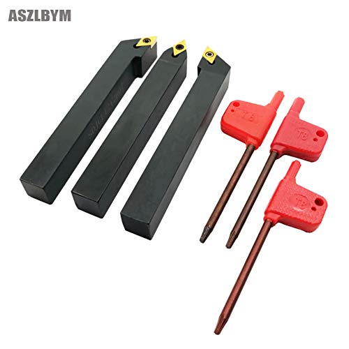 Set 3 Piezas Porta Herramientas de Torno 1/2" CNC Carburo miniatura 5