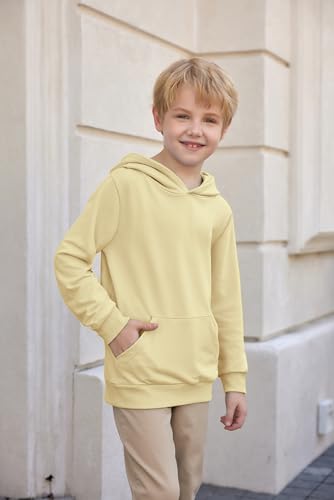 Image of Arshiner Unisex Kids Soft Pullover Hooded Sweatshirt with Pocket Basic Hoodies Sportswear Age 4-13 Years