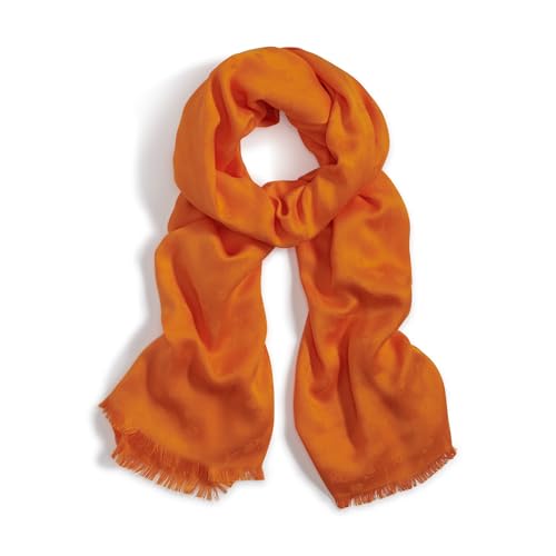 KARL LAGERFELD Cachecol feminino Pashmina Essential Karl Icons, Marmelada, Tamanho Ăšnico
