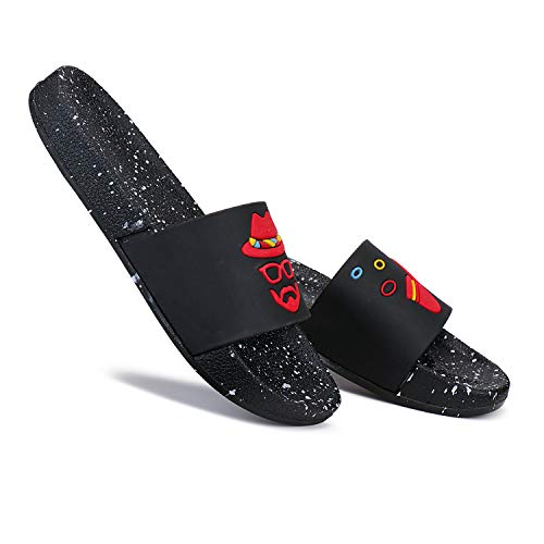 Image of BERSACHE Men Black Casual SlipperFlipflop