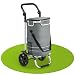 Produktbild Juskys Einkaufstrolley 3in1 mit 2 Rollen für Shopping - 56 L Tasche abnehmbar - Trolley klappbar & modern - Sackkarre Einkaufsroller Grau
