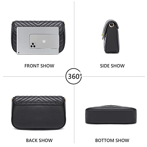 Image of JEEHAN Quilted Crossbody Bags for women Designer Shoulder Handbags Small Purse