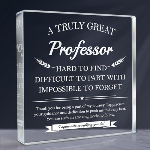 Image of Professor Gifts - Appreciation Thank You Gift for Professors, A Truly Great Professor Plaque Decor-Teacher's Day Gifts, Leaving Going Away Retirement Birthday Appreciation Gift for Professors