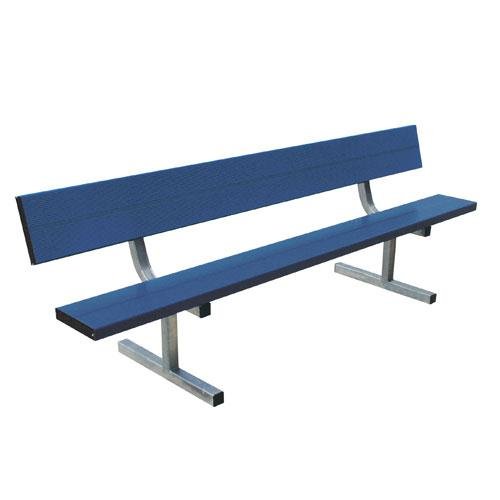 BSN BEPG21CN 21' Portable Bench with Back, Navy