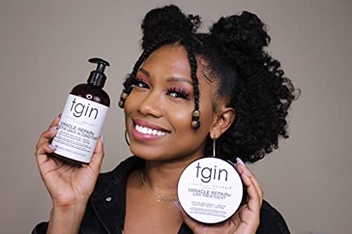 tgin Miracle RepaiRx Curl Protein Reconstructor for Curly, Coily, and Wavy Hair, with Biotin and Black Castor Oil, Nourishes and Restores Damaged, Color-Treated Hair, 12 oz2