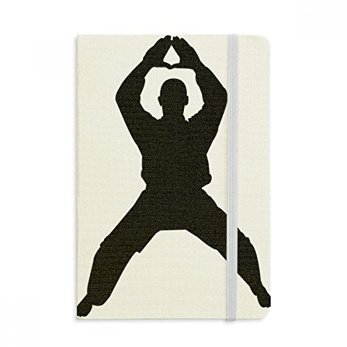 Carnet A5 Shaolin Kung Fu avec couverture en tissu journal de notes 144x210mm