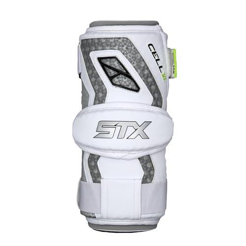 STX Cell VI™ Lacrosse Arm Pads, Medium, White, Pair