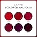 CANNI 6 Colors 9 ML Hema-Free Dark Red Gel Polish Set, Deep Cherry Red Burgundy Gel Nail Polish Blood Wine Red Color Kit, Soak Off LED Nail Gel Manicure Kit DIY at Home Salon Gifts