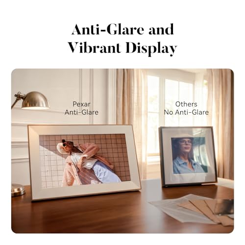 Image of Pexar Starlight 15.6 inch Digital Picture Frame (Powered by Lexar), A Stunning, Large Anti-Glare Touchscreen with Vibrant Visuals for Gifting, Wedding, 64GB Local Storage, Share Photos /Videos via APP