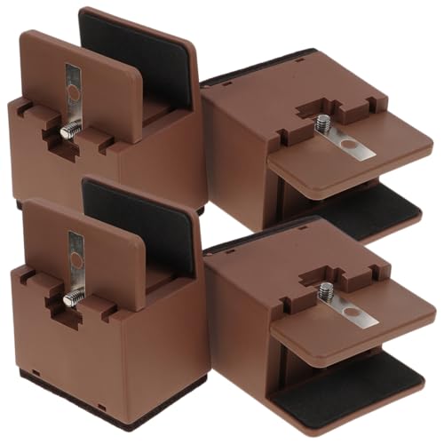 KALLORY 4pcs Adjustable Bed Riser Heavy Duty Furniture Elevators for Sofa Desk and Bed Legs Height Non- Design for Stability and Ergonomic Support