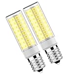 KLENTLY E17 LED Bulbs Daylight White 6000K Microwave Oven Bulb T7 Intermediate Base 8W (80W Halogen...