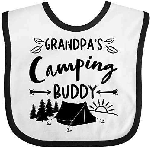 inktastic Grandpas Camping Buddy Baby Bib