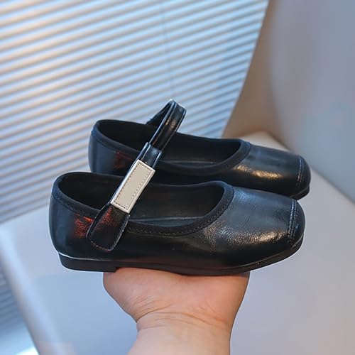 PU Leather Ballet Flat𝐬 for Wedding Part𝐲 School Uniform Shoes Girls Mary Jane Shoes Little Girls Dress Shoes3