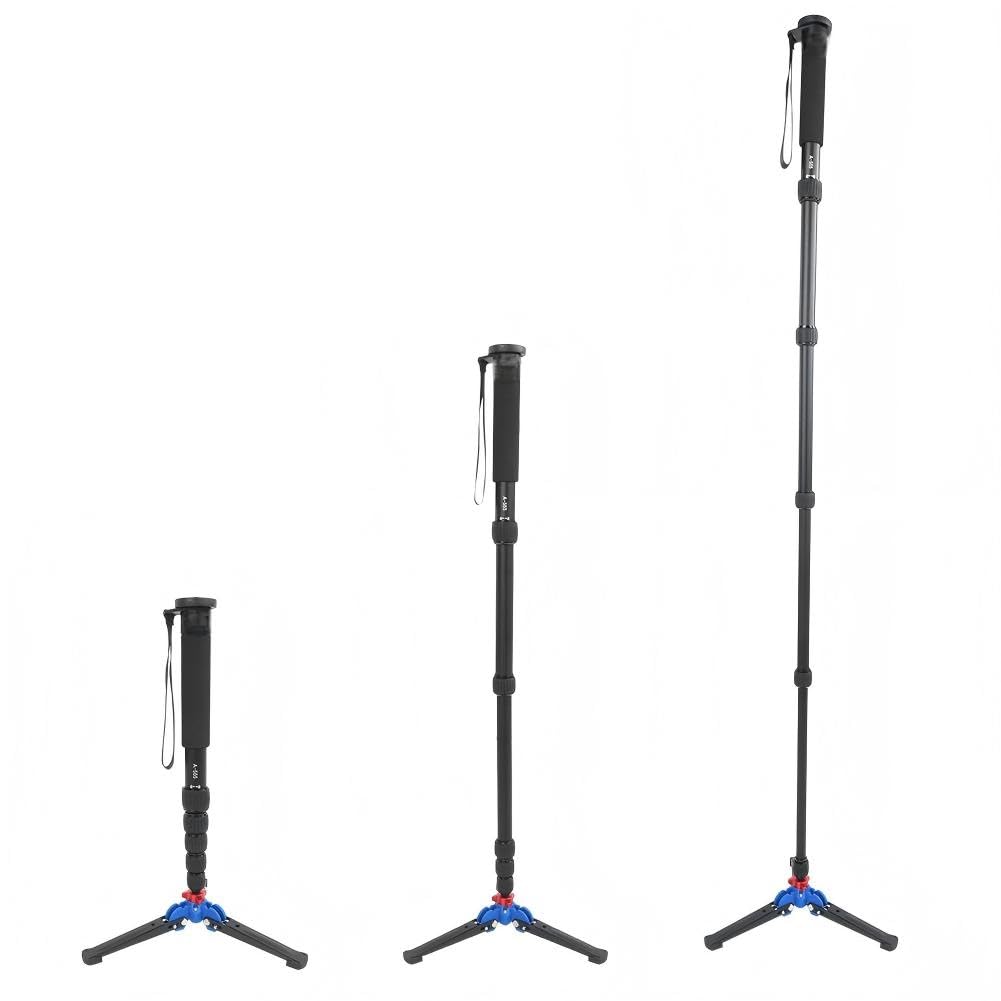 VBESTLIFE Monopode pour Appareil Photo Professionnel Télescopique en Alliage d'Aluminium 6 Sections Hauteur Réglable avec Base M2 pour Photographie de Voyage et Extérieur N