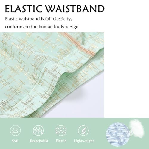 ZONBAILON Men's Breathable Boxer Briefs Underwear with Dual Pouch Short Leg Boxers Shorts4