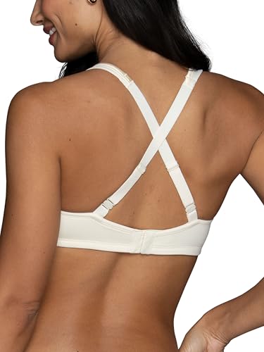 Image of Vanity Fair Women's Bra with 2-Way Convertible Straps, Body Caress Full Coverage, Lightly Lined Cups Up to Dd