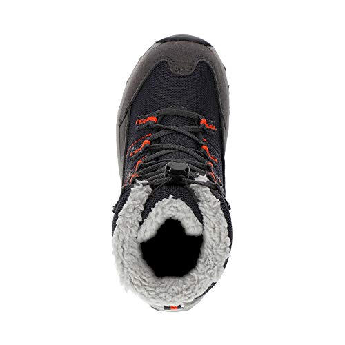 Meindl Boy's Snow Boot, Black Orange, 12 Little Kid2
