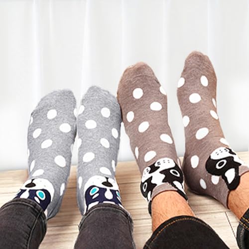 Image of Chalier Womens Funny Socks Cozy Cute Printed Patterned Fun Socks Novelty Cat Dog Socks for Women