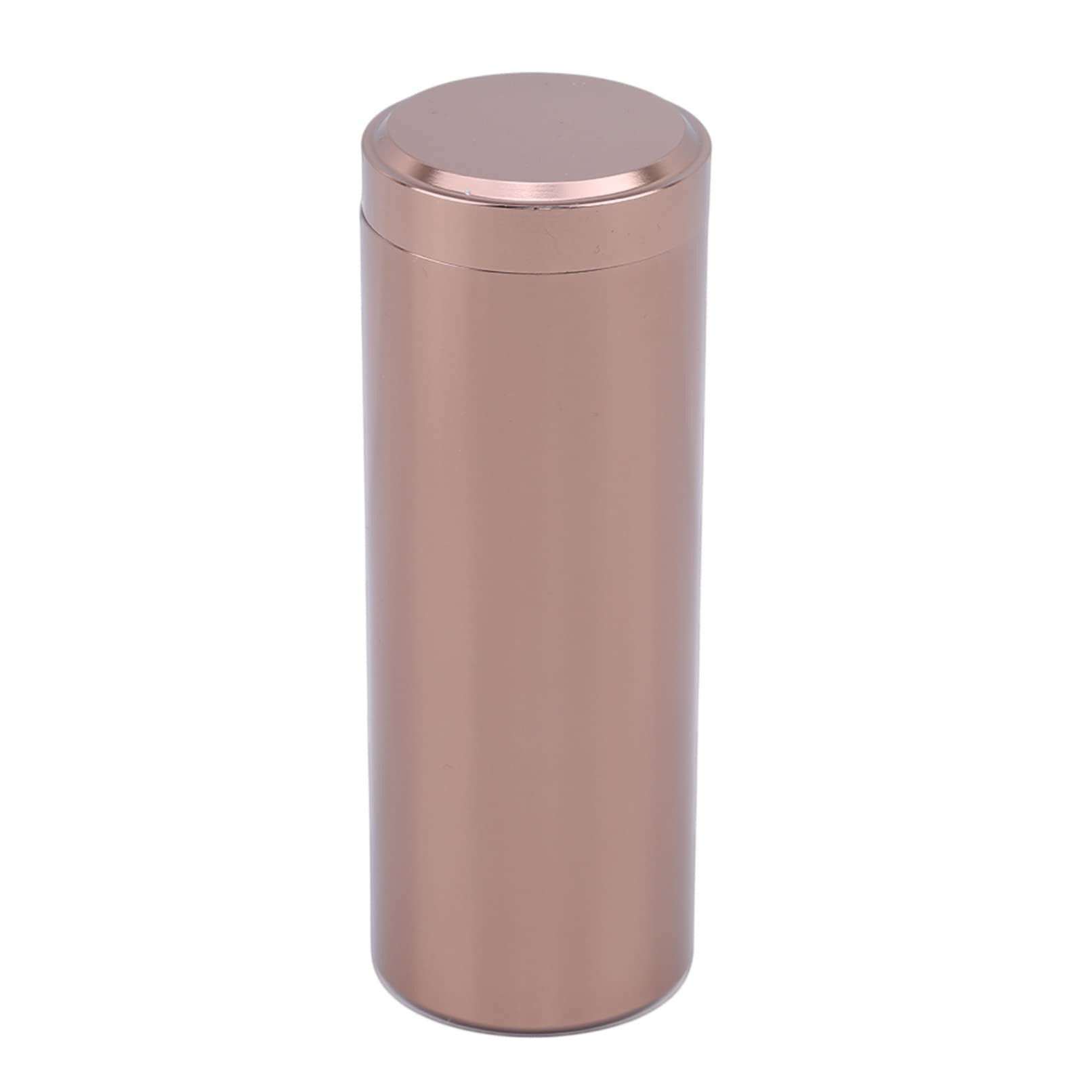 Sevenfly Small Metal Can Box Mini Canister for Tea Coffee Candy Storage Loose Leaf Tea Tin Containers Storage,Coffee Gold