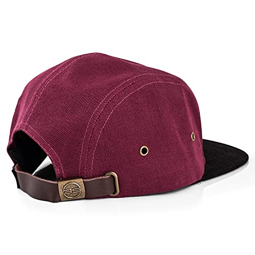 Image of Blackskies 5-Panel Cap with Floral Pattern Unisex Baseball Cap