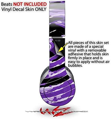 Skin Decal Wrap Works with Original Beats Solo HD Headphones Alecias Swirl 02 Purple Skin Only (Headphones NOT Included)