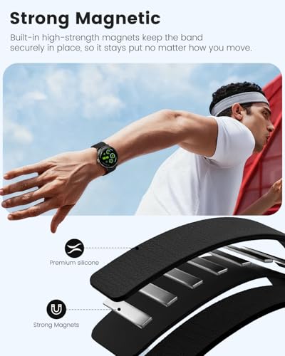 Banda magnética deportiva para Pixel Watch 45mm miniatura 3